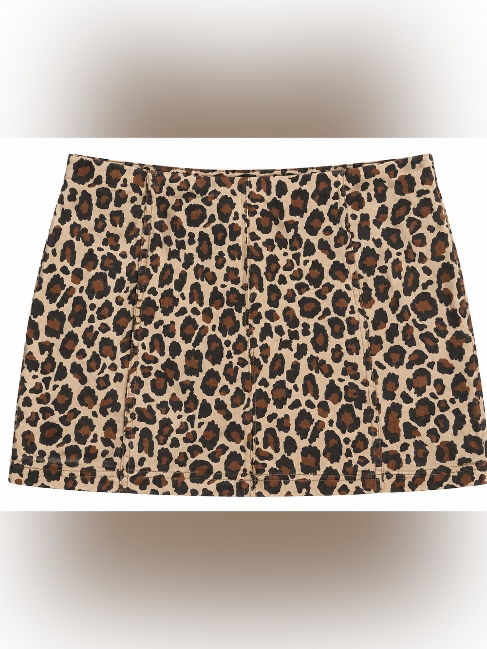 Jolt Leopard Print Mini Skirt - Brown & Black 8